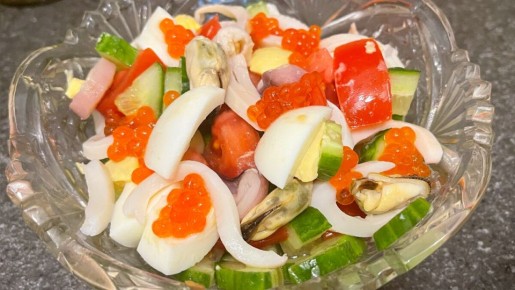 Праздничный салат "Океан": идеальное угощение для новогоднего стола