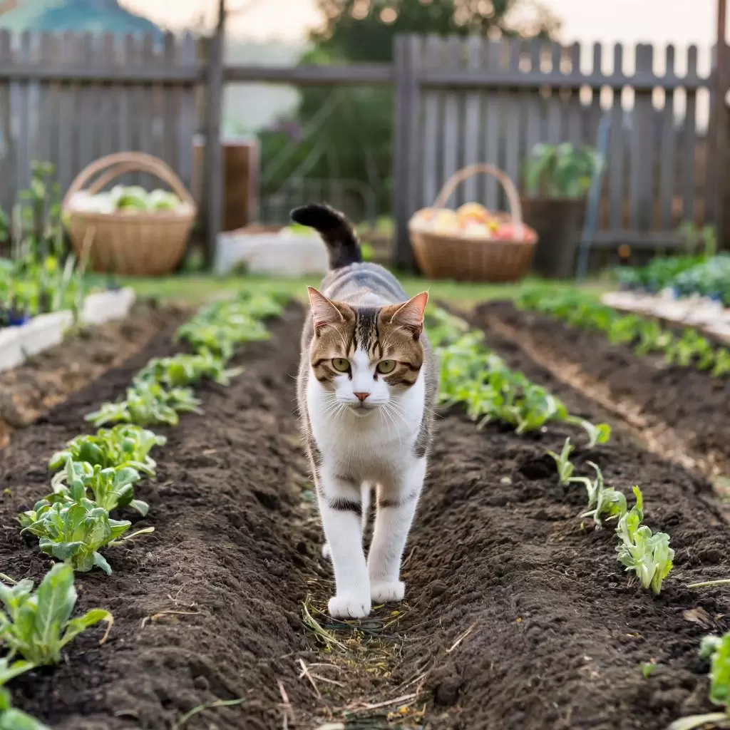 Как защитить огород от бродячих кошек: гуманные способы
