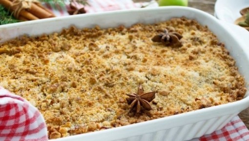 Пряный яблочный крамбл: незабываемый десерт для ощутимого удовольствия