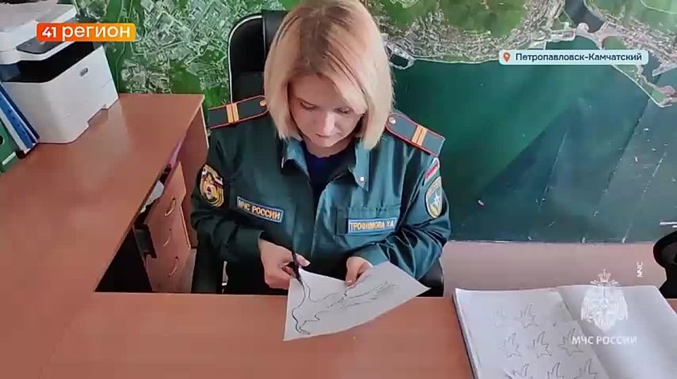К всероссийской акции «Окна Победы» присоединились спасатели Камчатки