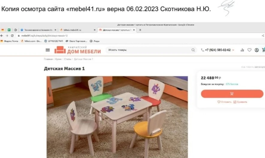 Смешарики «наказали» камчатских мебельщиков