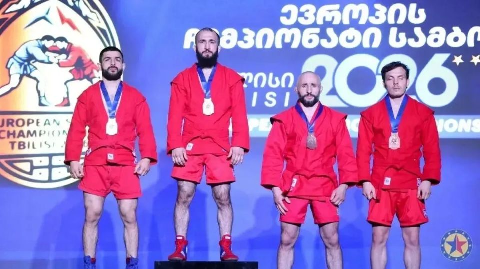 Шейх-Мансур Хабибулаев завоевал золото чемпионата Европы по боевому самбо, прошедшего в Тбилиси