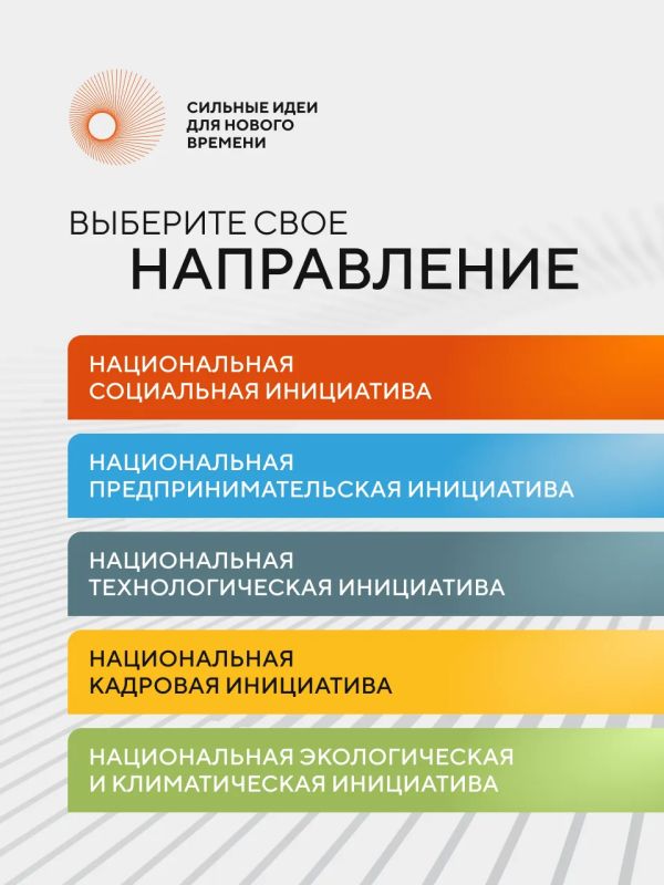 Стартовал прием заявок на форум «Сильные идеи для нового времени – 2026»! Стартовал прием заявок на форум «Сильные идеи для нового времени – 2026»!