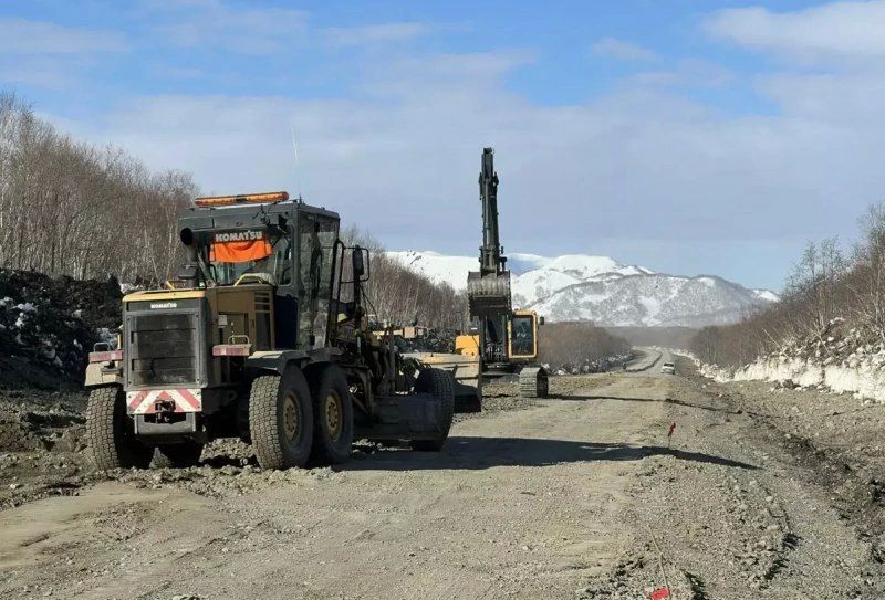 На Камчатке трассу до Усть-Большерецка готовят к укладке асфальта