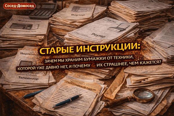 Зачем мы храним старые инструкции от техники и как они становятся частью нашей жизни