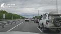 Из-за ДТП в районе 20 км трассы Морпорт — Аэропорт образовалась большая пробка