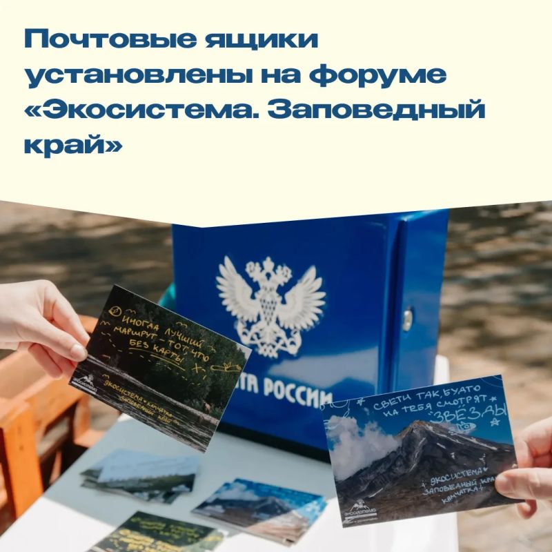 Участники экологического форума на Камчатке смогут отправить открытки с красотами полуострова