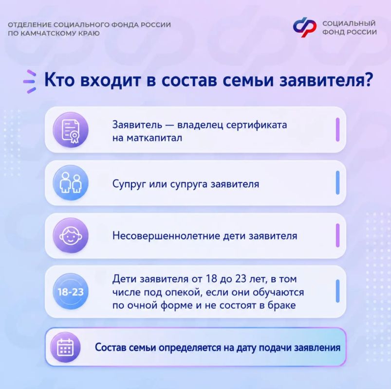 При назначении ежемесячной выплаты из средств материнского капитала Отделение СФР по Камчатскому краю рассчитывает среднедушевой доход семьи При назначении ежемесячной выплаты из средств материнского капитала Отделение СФР по Камчатскому краю рассчитывает среднедушевой доход семьи