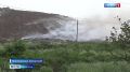Пожар на городской свалке Петропавловска потушен