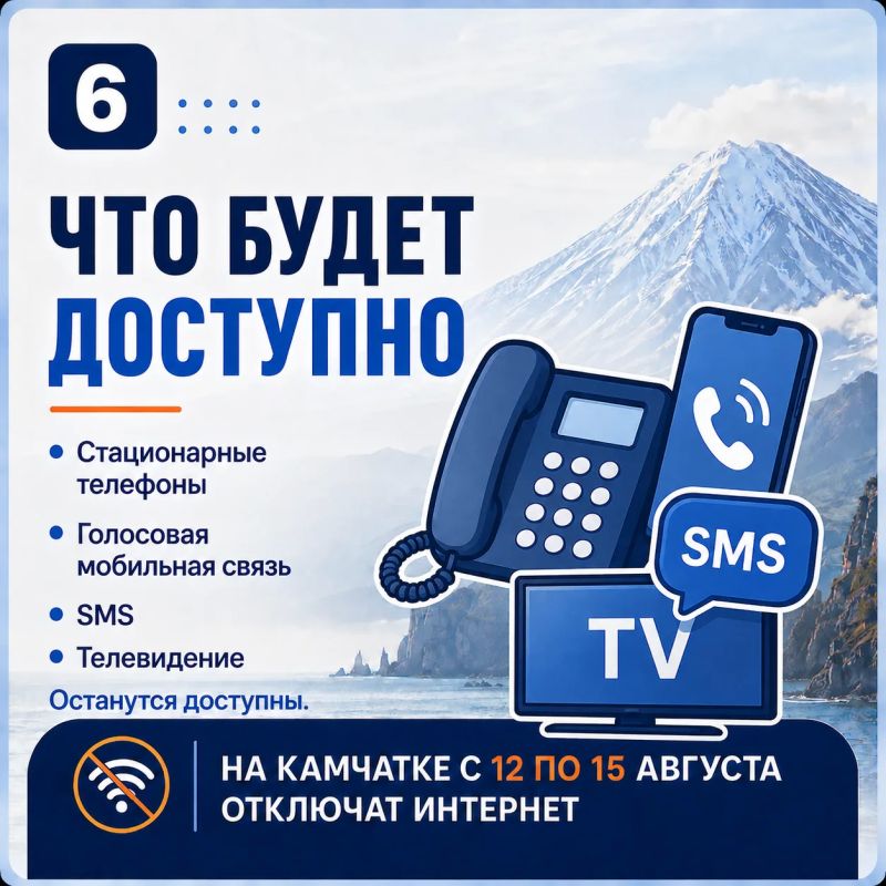 ЧЕК-ЛИСТ: КАК ПОДГОТОВИТЬСЯ К ОТКЛЮЧЕНИЮ ИНТЕРНЕТА НА КАМЧАТКЕ ЧЕК-ЛИСТ: КАК ПОДГОТОВИТЬСЯ К ОТКЛЮЧЕНИЮ ИНТЕРНЕТА НА КАМЧАТКЕ