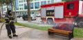 «По долгу службы, по зову сердца»: в Петропавловске открыли скамейку в честь пожарных