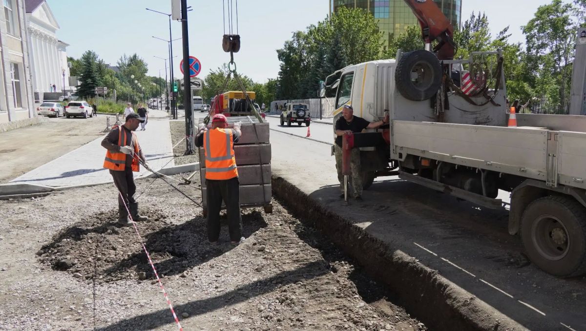 Ремонтные работы на дороге по улице Ленинская ведутся в графике Ремонтные работы на дороге по улице Ленинская ведутся в графике