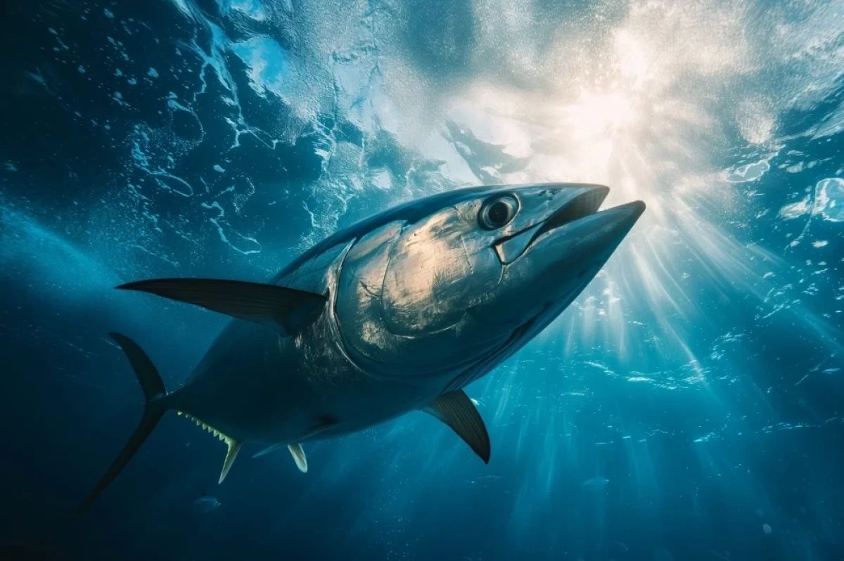 У берегов Камчатки рыбаки поймали 250-килограммового тунца