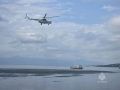 Спасатели МЧС отработали эвакуацию пострадавших с воды с помощью вертолёта и катера