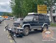 Мотоциклист попал в реанимацию после аварии в городе Елизово