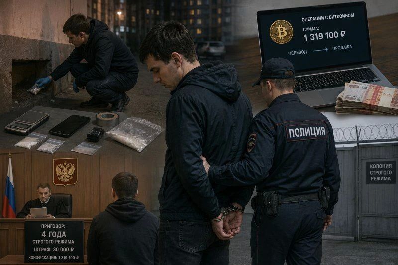 Наркокурьер из Петропавловска получил 4 года строгого режима