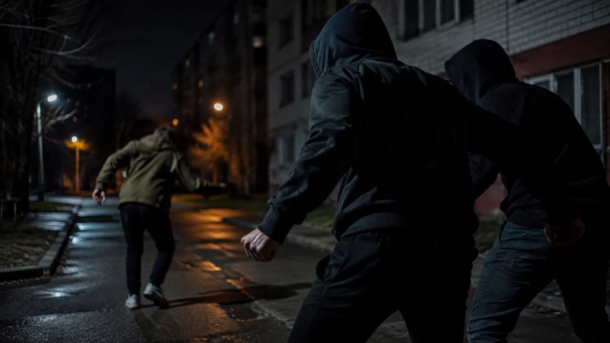 Ночью на улице Фролова двое напали на случайного прохожего