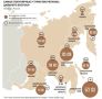 За первые шесть месяцев года количество гостей в средствах размещения на Дальнем Востоке выросло на 17%, а доля дальневосточных регионов в структуре бронирований по России у отдельных сервисов приближается к 3,5%.