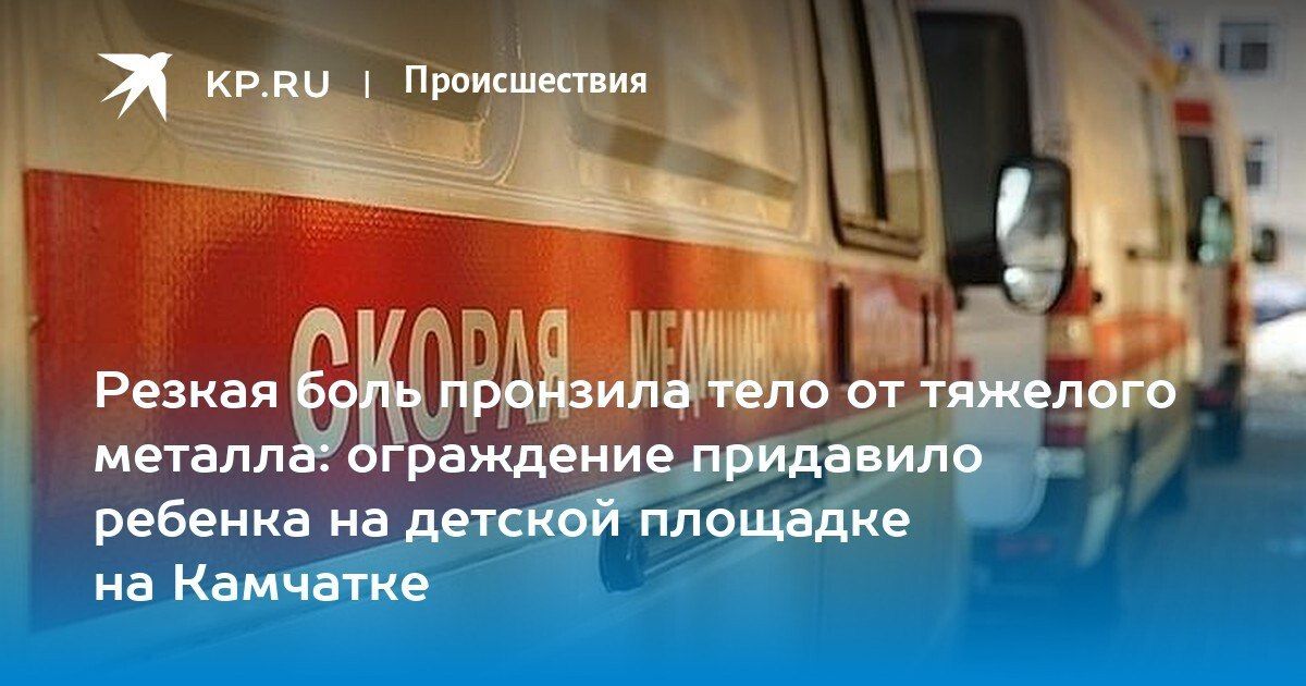 В Петропавловске-Камчатском упало ограждение на детской площадке