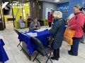 Наши корреспонденты сообщают, что на избирательных участках многолюдно