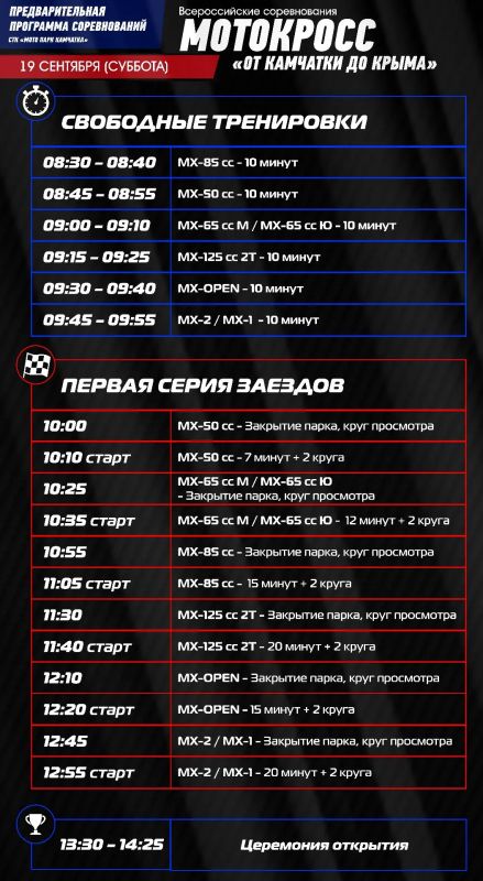 Мотокросс «От Камчатки до Крыма» 19 сентября Мотокросс «От Камчатки до Крыма» 19 сентября