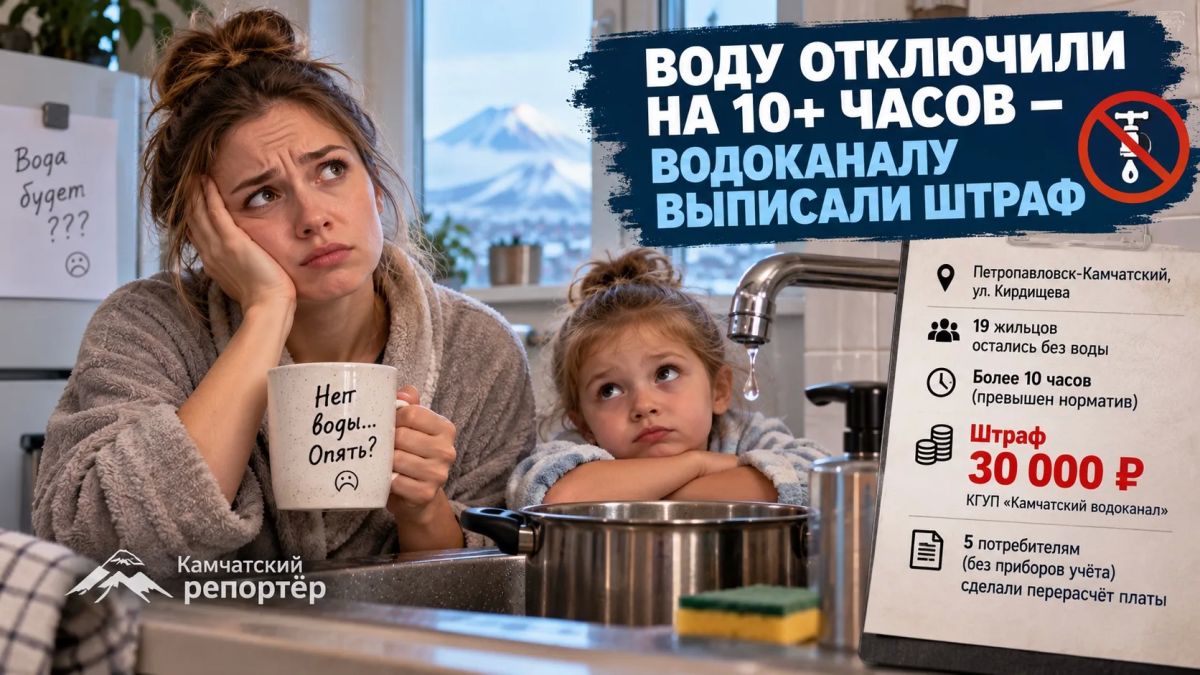 ВОДУ ОТКЛЮЧИЛИ НА 10+ ЧАСОВ — ВОДОКАНАЛУ ВЫПИСАЛИ ШТРАФ