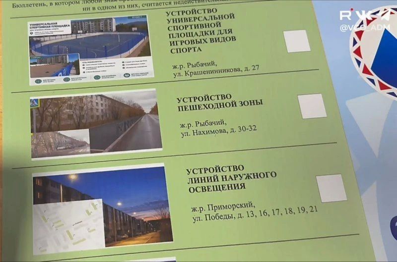 Жители Вилючинска выбирают объекты для благоустройства в 2027 году