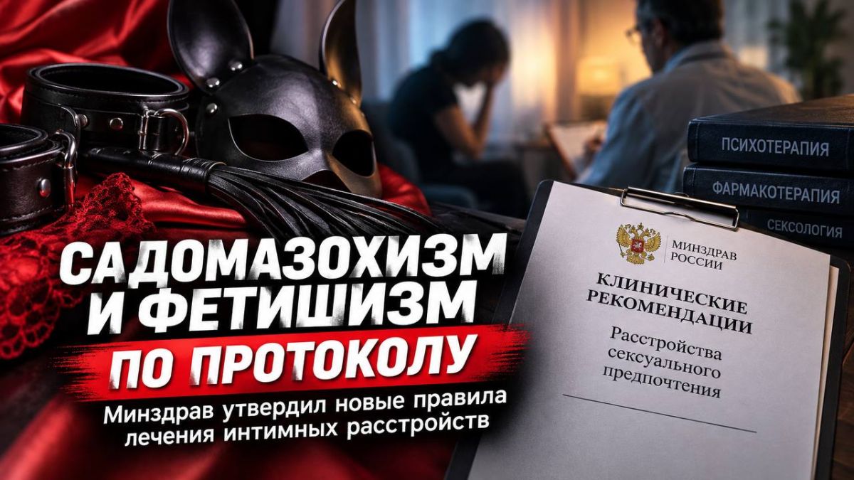 Садомазохизм и фетишизм - по новым рекомендациям: Минздрав утвердил клинический документ
