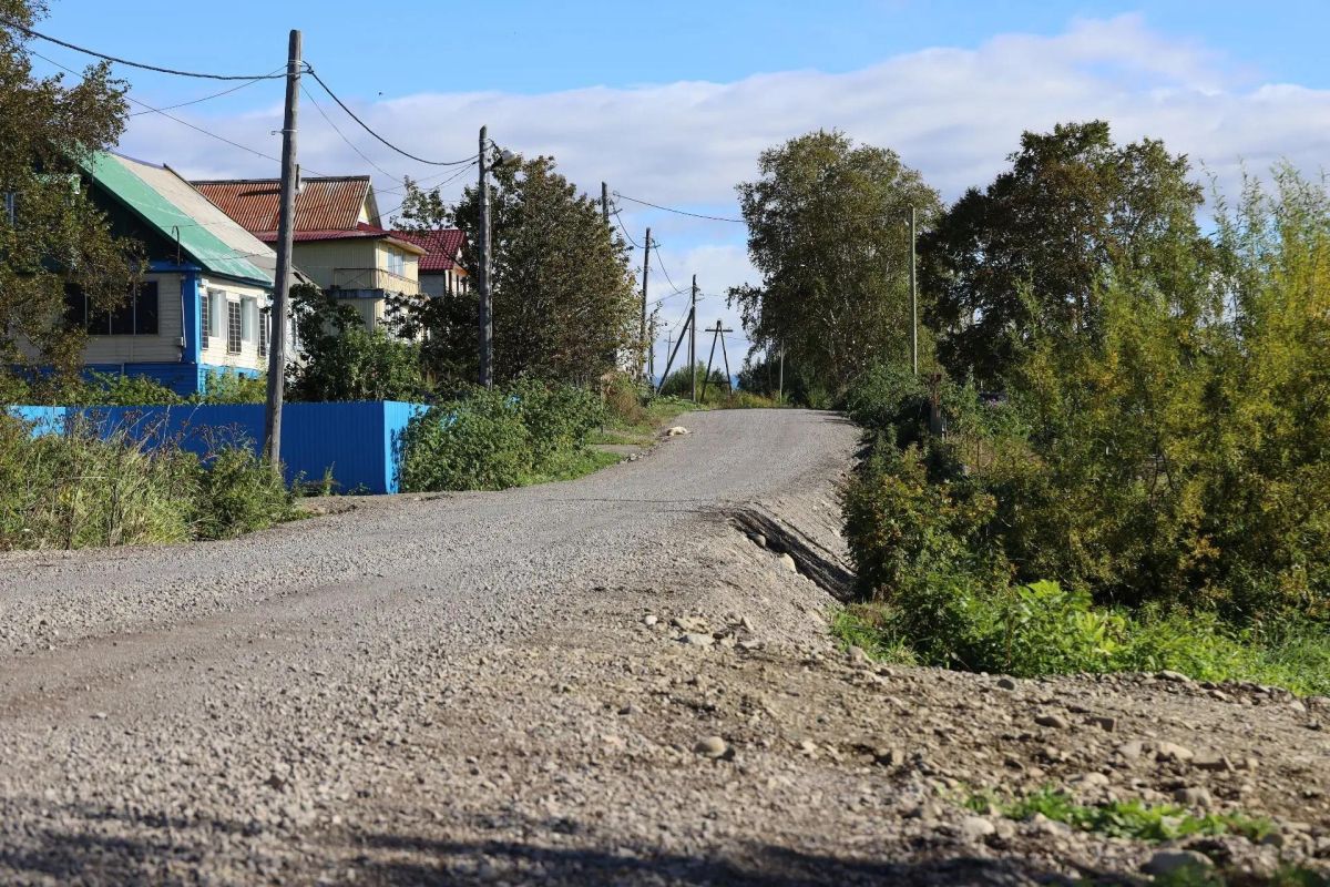 Дорогу на улице Спортивной в Сосновке избавили от ям и провалов Дорогу на улице Спортивной в Сосновке избавили от ям и провалов
