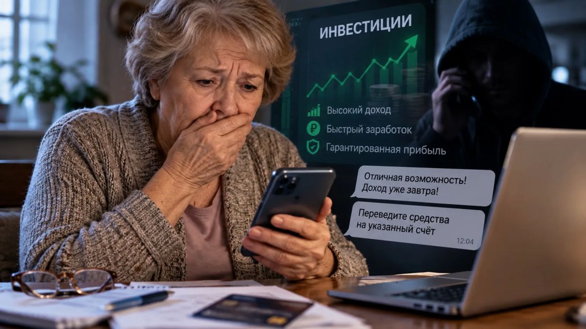 Пенсионерка из Петропавловска отдала лжеинвесторам больше 1,5 млн рублей