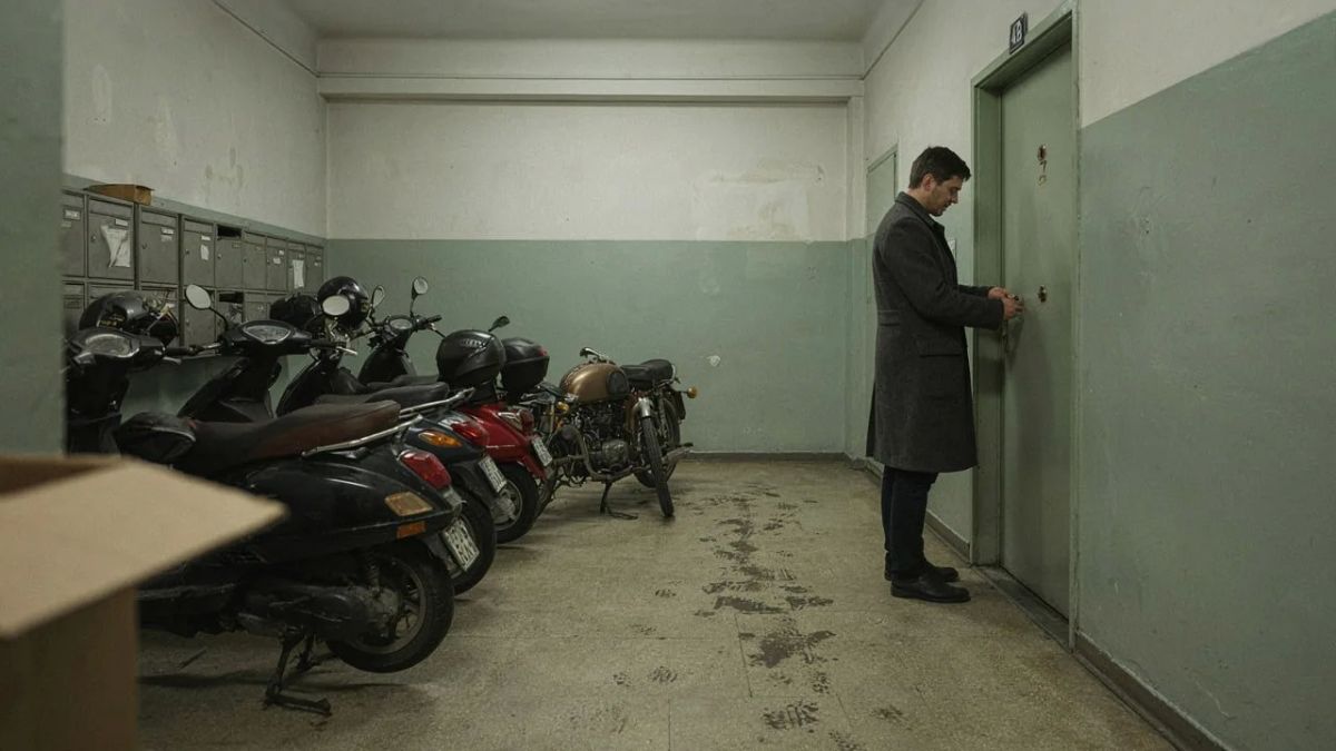 Парковка мотоциклов и самокатов в подъезде запрещена