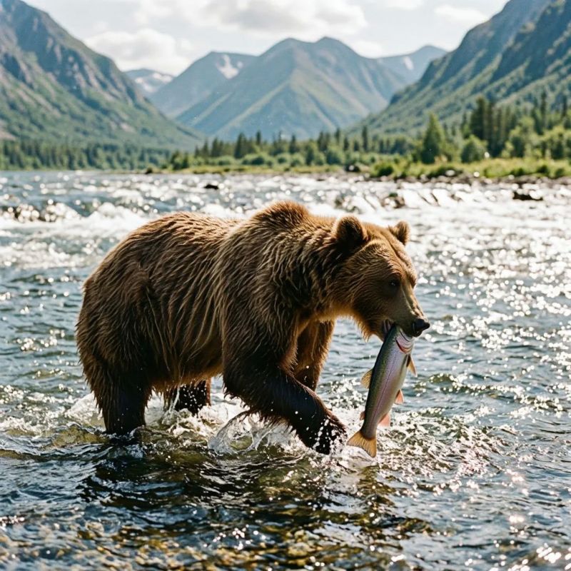 На Камчатке предлагают оставить медведям «долю» лосося