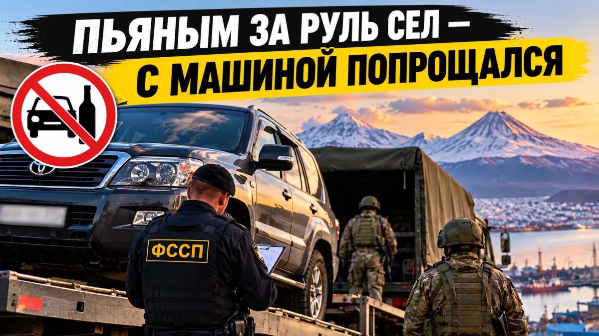 НА КАМЧАТКЕ КОНФИСКОВАННЫЕ У ПЬЯНЫХ ВОДИТЕЛЕЙ МАШИНЫ ПЕРЕДАЮТ МИНОБОРОНЫ