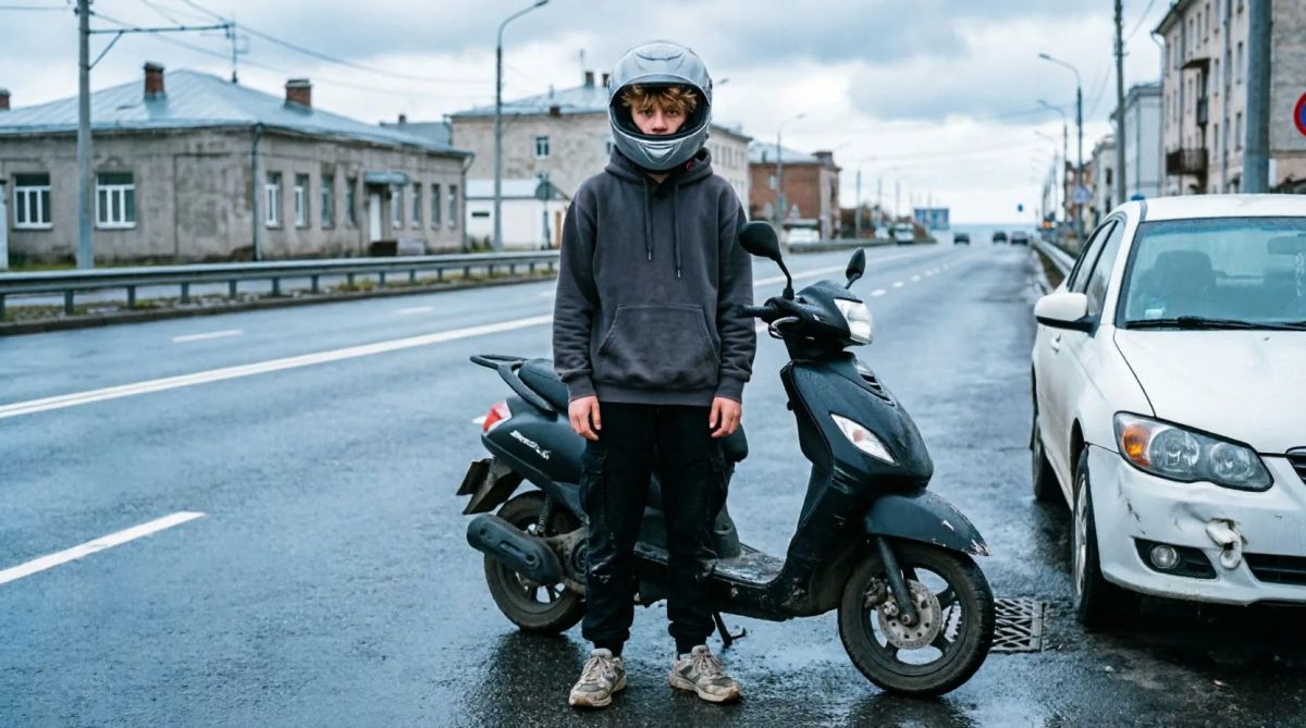Мать дала 15-летнему сыну мотоцикл: подросток попал в ДТП