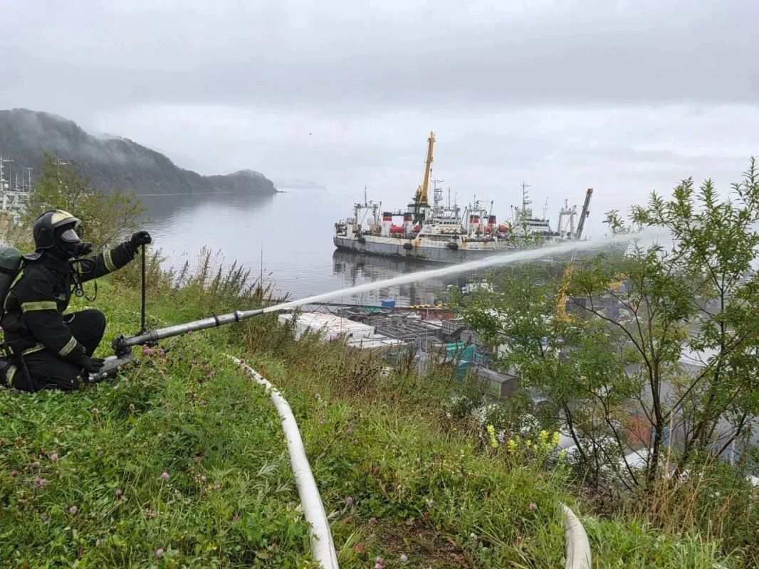 На нефтебазе в Петропавловске прошли пожарно-тактические учения