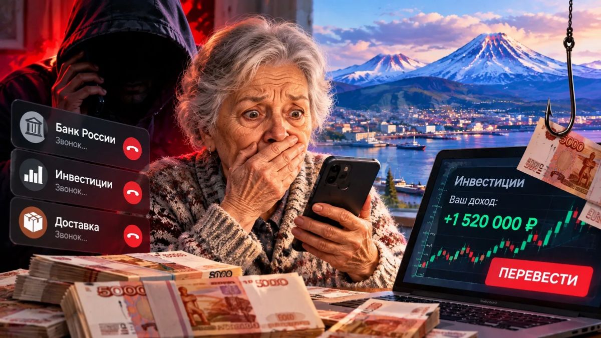 КАМЧАТЦЫ ПОТЕРЯЛИ БОЛЬШЕ 326 МЛН РУБЛЕЙ ИЗ-ЗА МОШЕННИКОВ