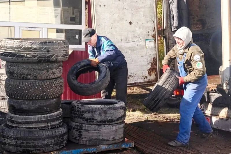 На Камчатке осенью планируют принять от населения 40 тысяч отработанных шин