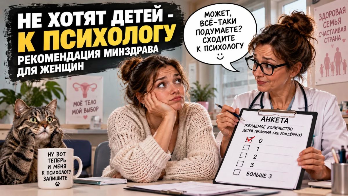 Не хотят детей — к психологу: рекомендация Минздрава для женщин