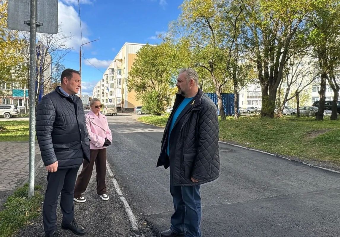 Ремонт проезда на улице Бохняка в Петропавловске-Камчатском выполнен на 99% Ремонт проезда на улице Бохняка в Петропавловске-Камчатском выполнен на 99%