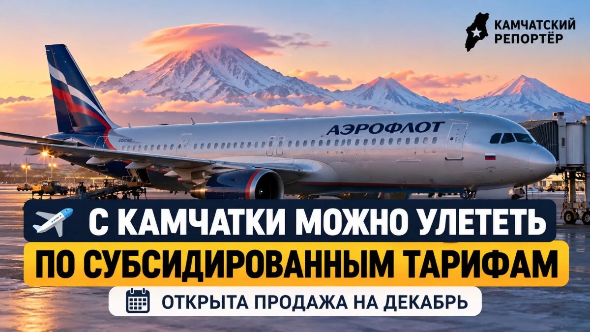 С Камчатки можно улететь по субсидированным тарифам: открыта продажа на декабрь