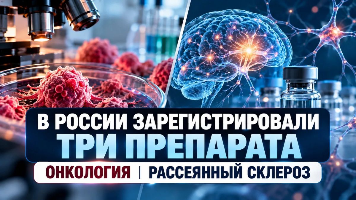 В России зарегистрировали три новых препарата для лечения рака и рассеянного склероза