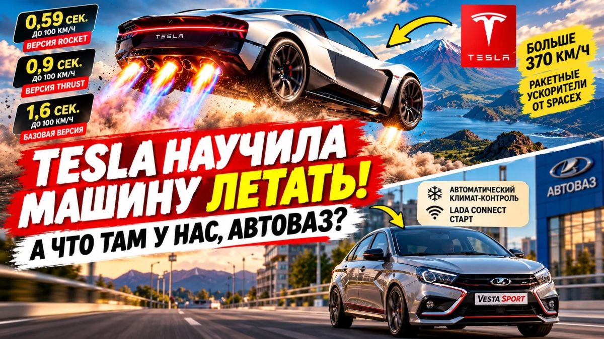 TESLA НАУЧИЛА МАШИНУ ЛЕТАТЬ TESLA НАУЧИЛА МАШИНУ ЛЕТАТЬ
