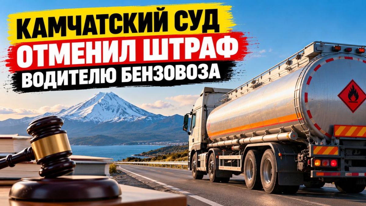 НА КАМЧАТКЕ ОТМЕНИЛИ ШТРАФ ВОДИТЕЛЮ БЕНЗОВОЗА ПОСЛЕ ЖЁСТКОГО ДТП