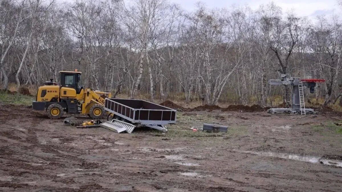 В Вилючинске завершается монтаж новой канатной дороги