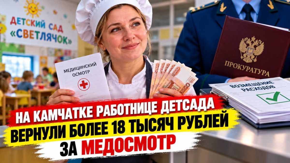 НА КАМЧАТКЕ РАБОТНИЦЕ ДЕТСАДА ВЕРНУЛИ БОЛЕЕ 18 ТЫСЯЧ РУБЛЕЙ ЗА МЕДОСМОТР