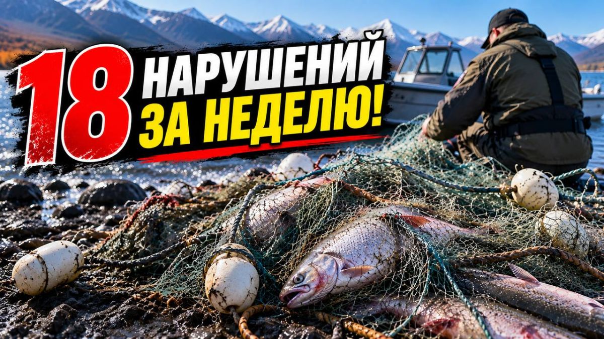 БРАКОНЬЕРОВ ПОЙМАЛИ НА КАМЧАТКЕ: 18 НАРУШЕНИЙ ЗА НЕДЕЛЮ!