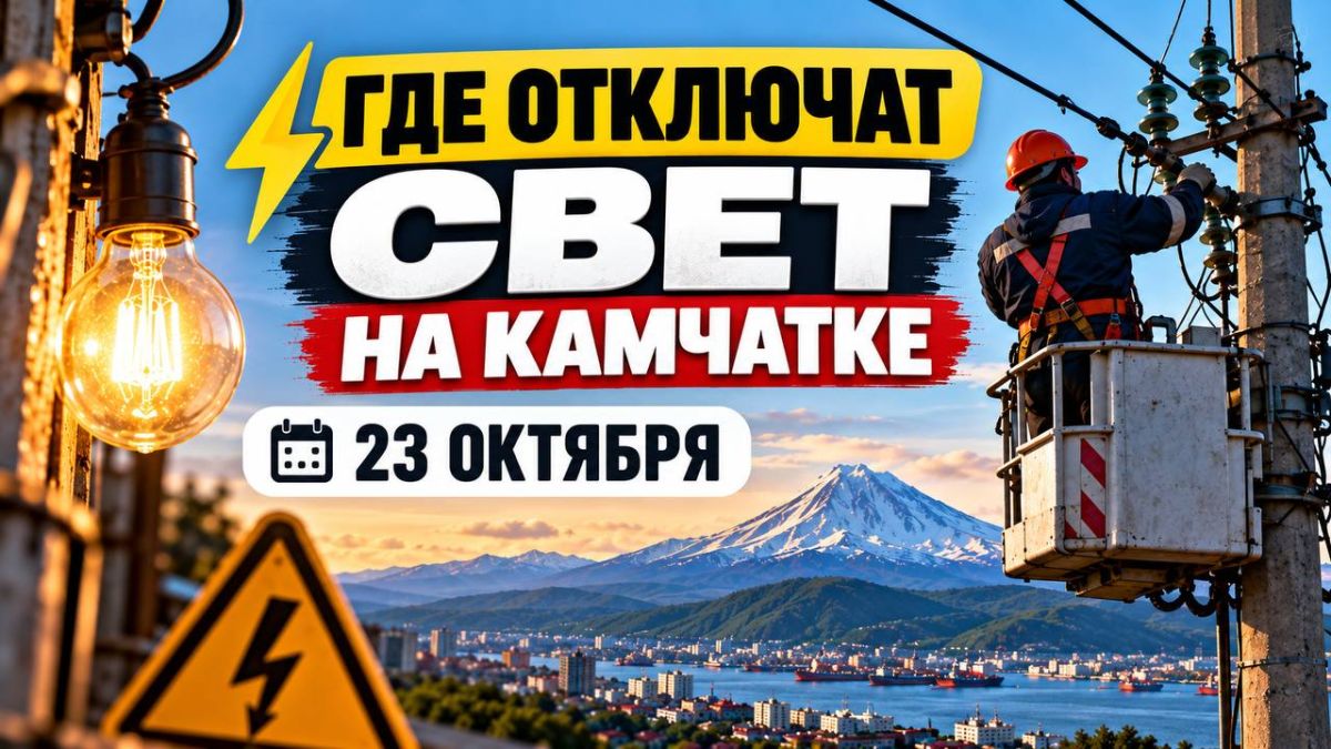 ГДЕ ОТКЛЮЧАТ СВЕТ НА КАМЧАТКЕ 23 ОКТЯБРЯ