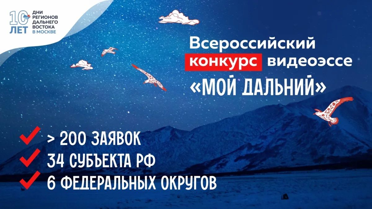 Более 200 заявок: идёт приём работ на конкурс видеоэссе «Мой Дальний»