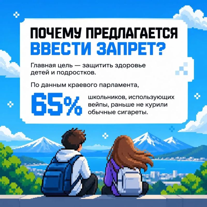 На Камчатке готовятся ввести запрет на розничную продажу вейпов На Камчатке готовятся ввести запрет на розничную продажу вейпов