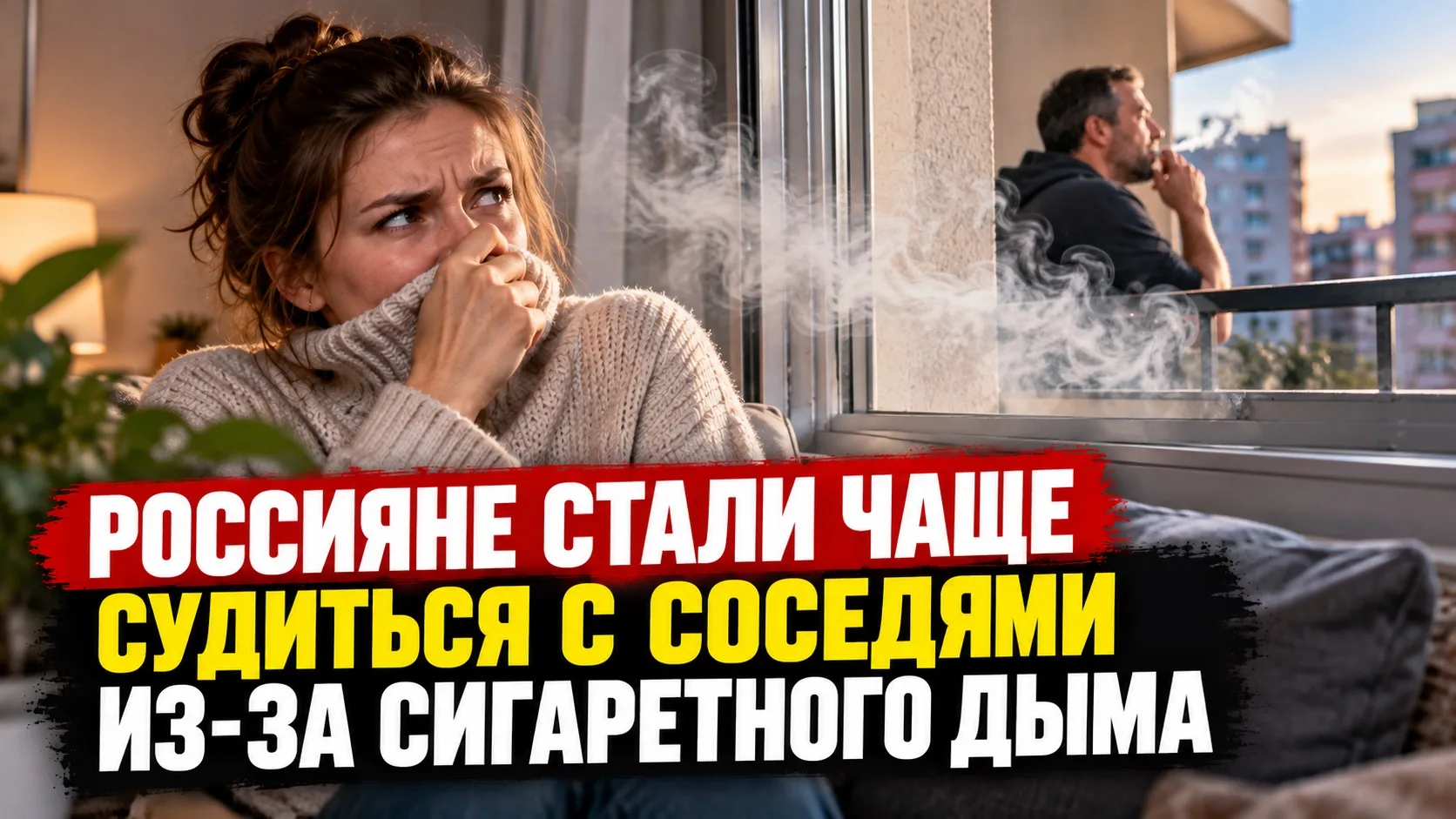 РОССИЯНЕ СТАЛИ ЧАЩЕ СУДИТЬСЯ С СОСЕДЯМИ ИЗ-ЗА СИГАРЕТНОГО ДЫМА